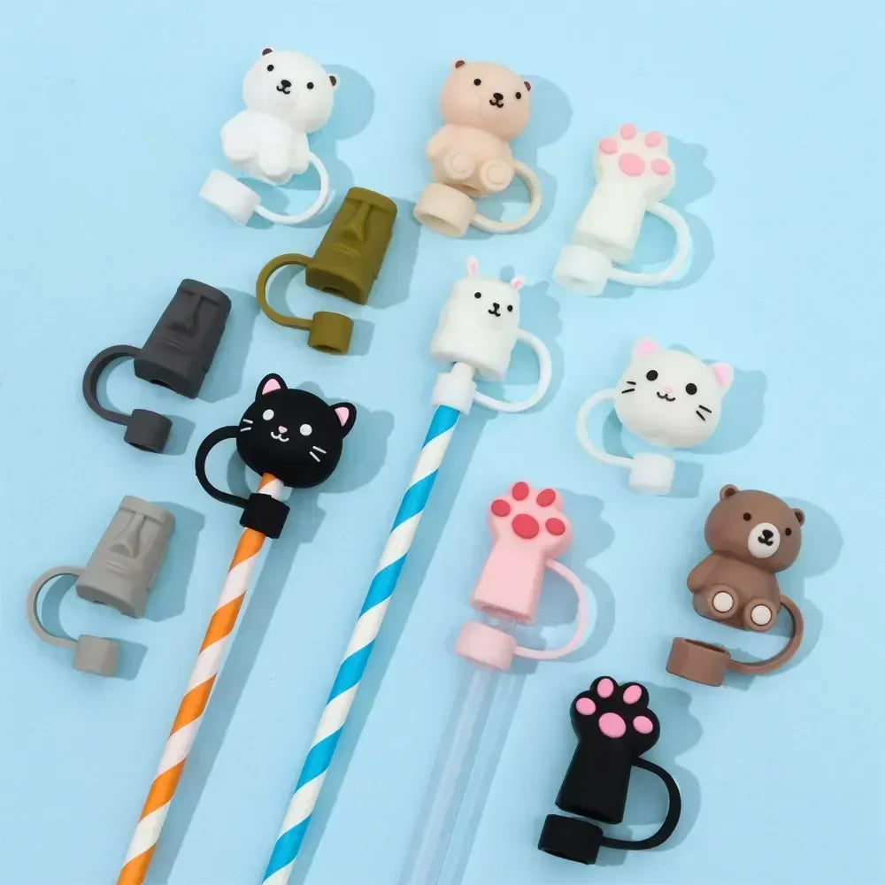 1 PCS & 3 PCS Animal Lovers Straw Covers