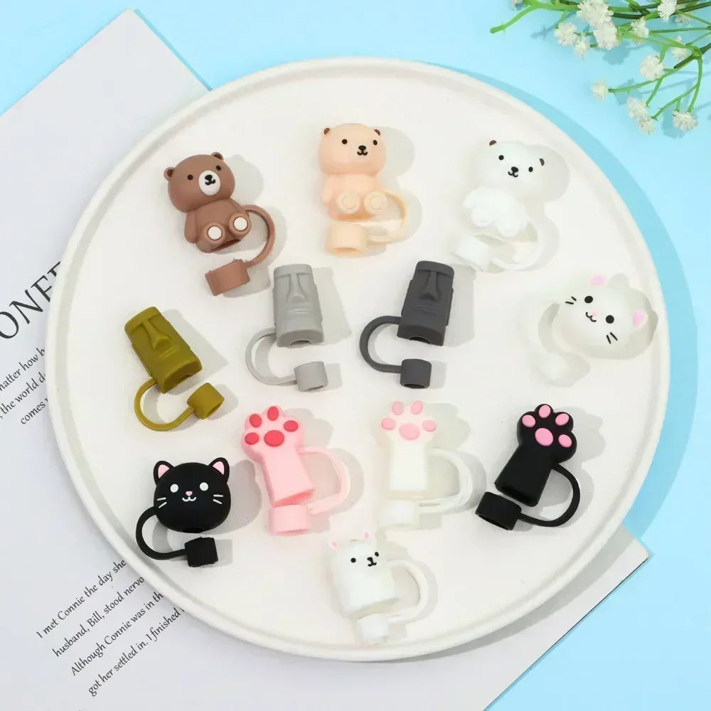 1 PCS & 3 PCS Animal Lovers Straw Covers